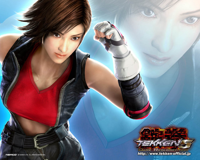 Woman red top gun blue free wallpaper - medium preview image