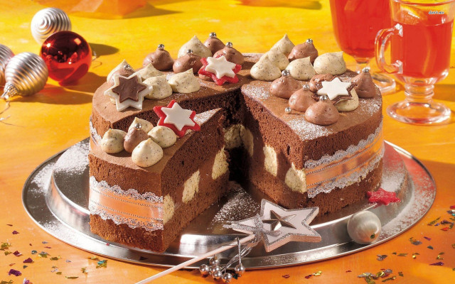 Cake slice plate fork wine free wallpaper - medium preview image