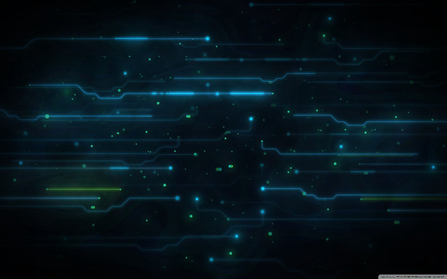 Dark glowing lights green blue #2 free wallpaper - medium preview image