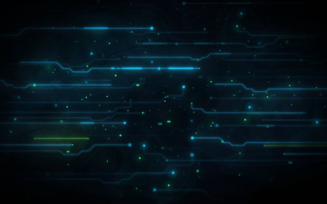 Dark glowing lights green blue #3 free wallpaper - medium preview image
