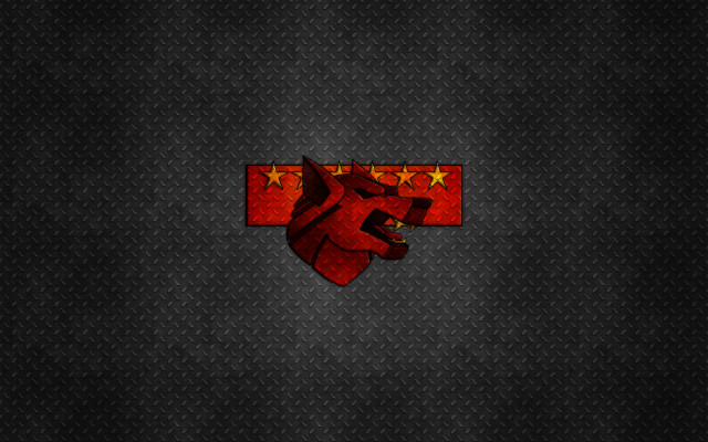 Red black background lion stars free wallpaper - medium preview image
