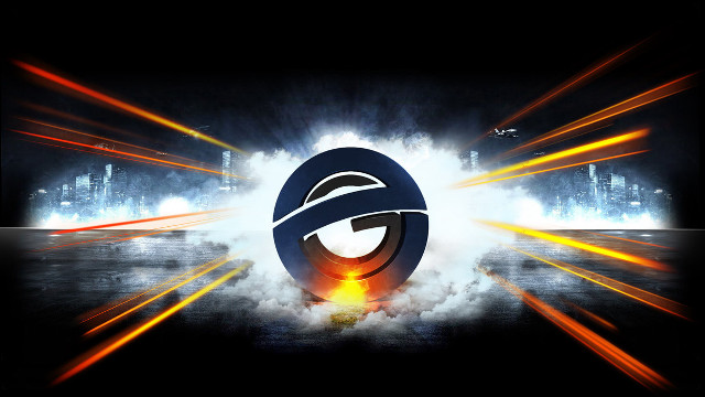 Logo light streaks black background free wallpaper - medium preview image