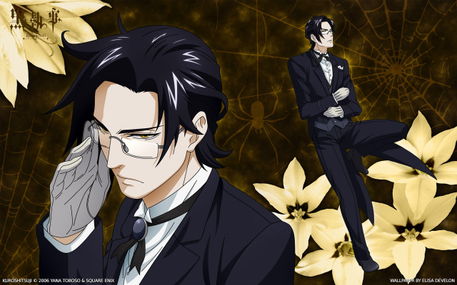 Man suit tie flowery background free wallpaper - medium preview image