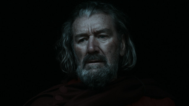 Bearded man red cape dark free wallpaper - medium preview image
