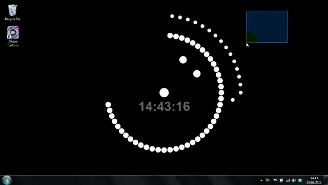 Computer smiley clock face drawing free wallpaper - medium preview image