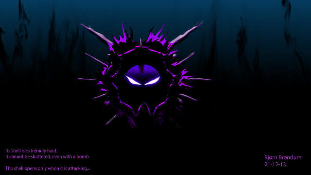 Purple evil face spikes dark free wallpaper - medium preview image