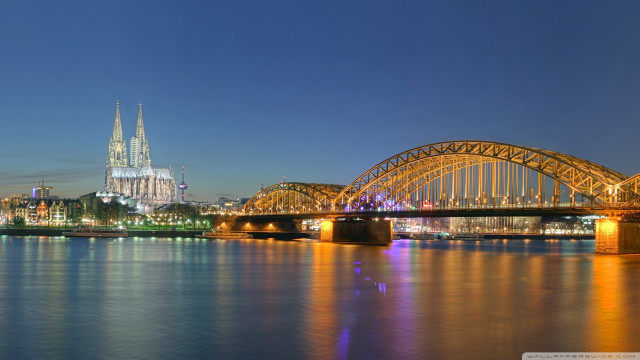 Bridge river city night lights #13 free wallpaper - medium preview image