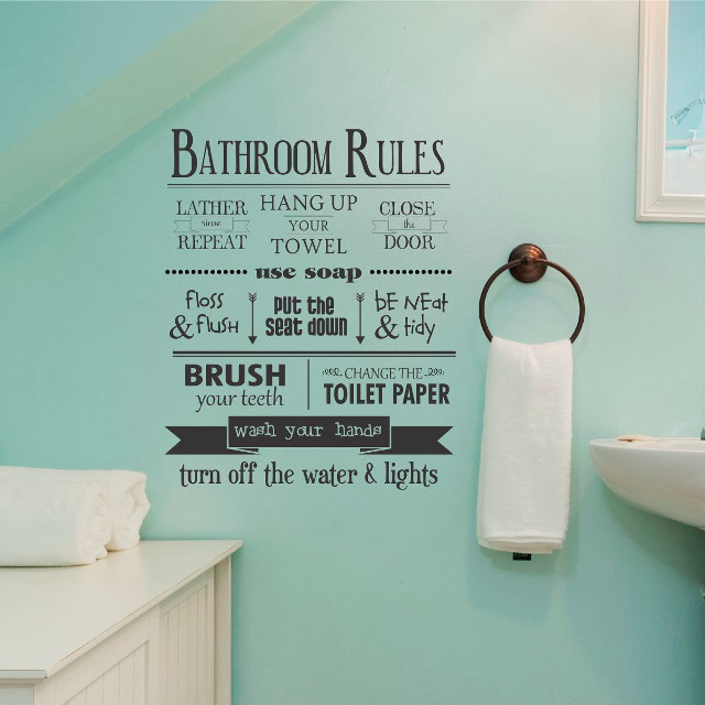 Bathroom towel rack wall sticker free wallpaper - medium preview image