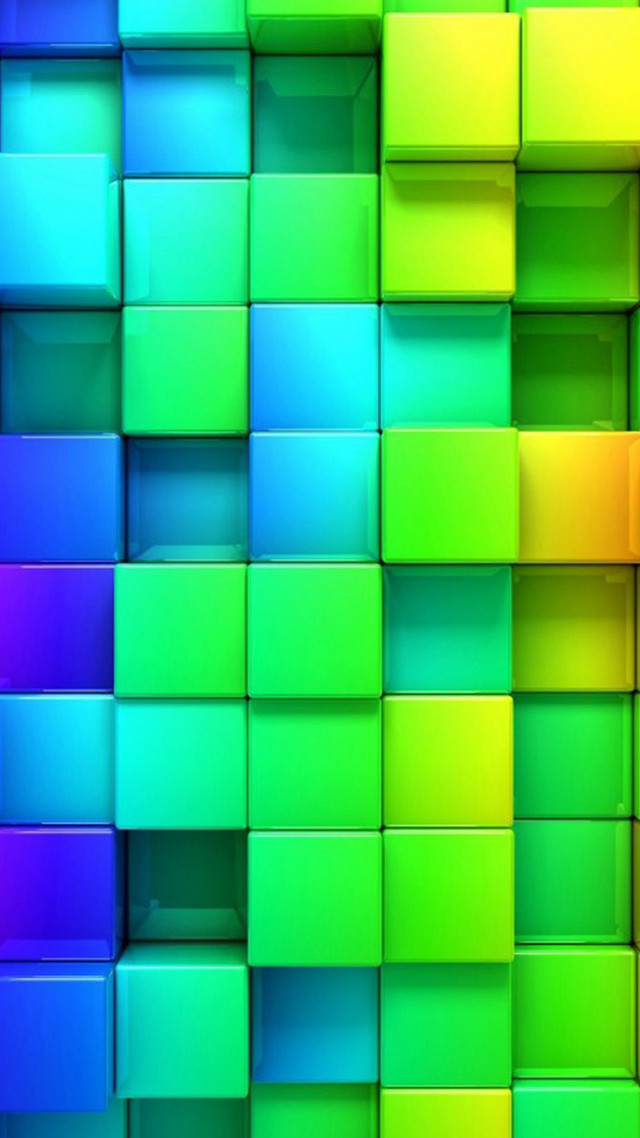 Colorful wall squares rainbow background free wallpaper - medium preview image