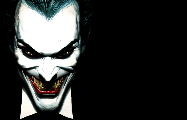 Joker closeup tie black background free wallpaper - medium preview image