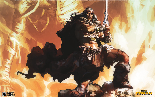 Man sword fire demon back #3 free wallpaper - medium preview image