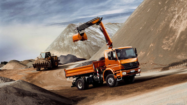 Truck dirt road dump truck free wallpaper - medium preview image