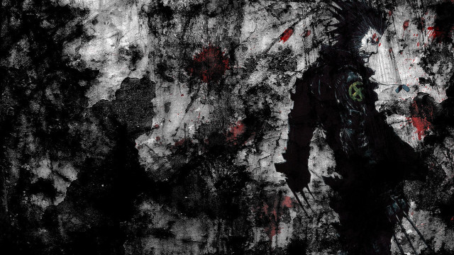 Man green eye wall black free wallpaper - medium preview image