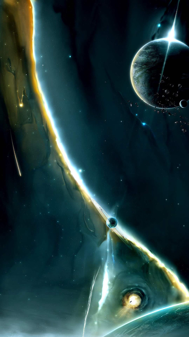 Space scene planet star background #6 free wallpaper - medium preview image