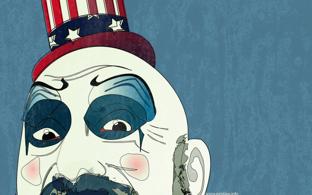 Cartoon man hat flag head free wallpaper - medium preview image
