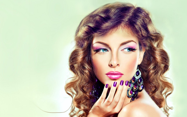 Woman earrings necklace accessories fashion free wallpaper - medium preview image