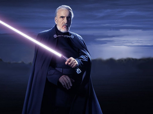 Man dark suit light saber free wallpaper - medium preview image