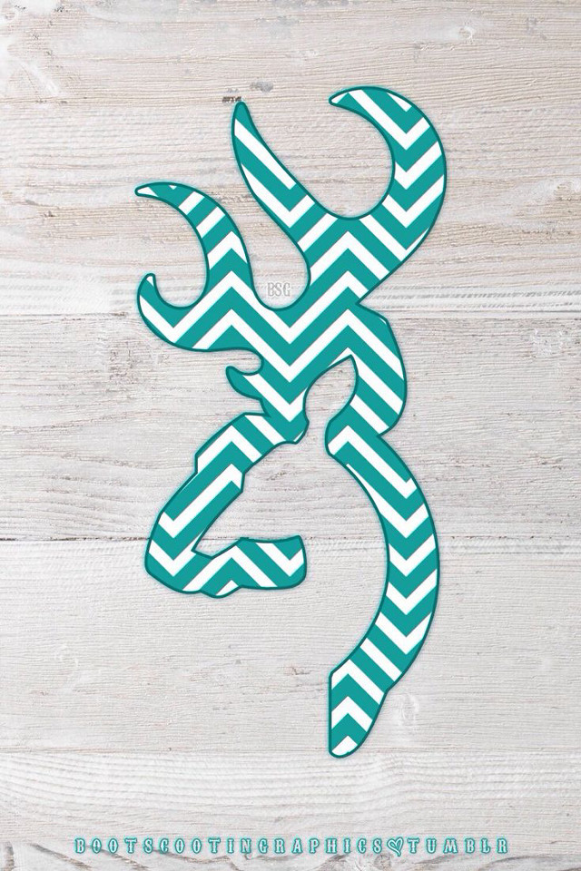 Deer head chevron pattern wood free wallpaper - medium preview image