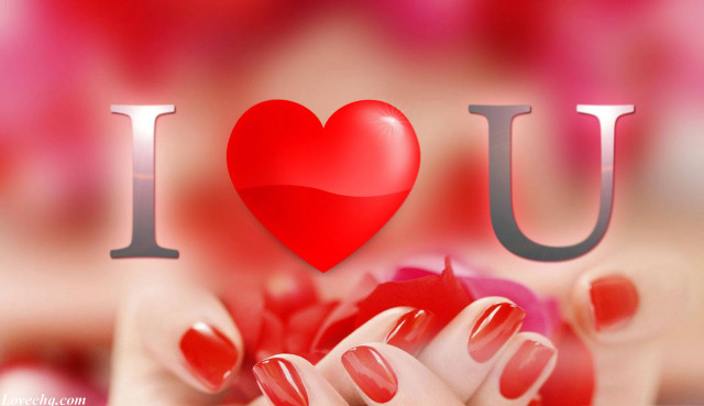Woman holding red heart i #2 free wallpaper - medium preview image