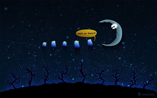 Moon people speech bubble cartoon free wallpaper - medium preview image