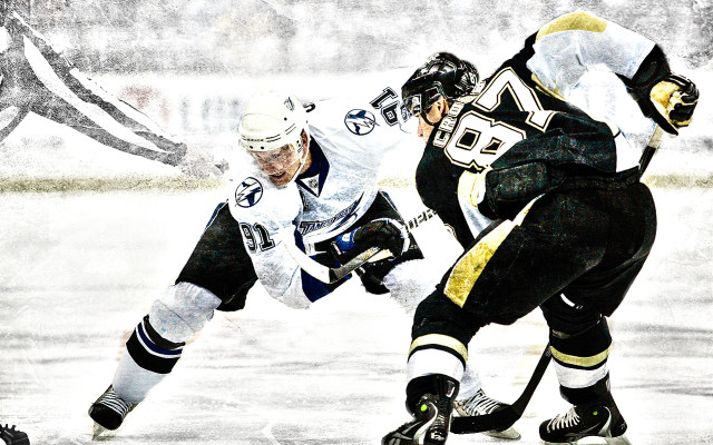 Hockey players ice game snow free wallpaper - medium preview image