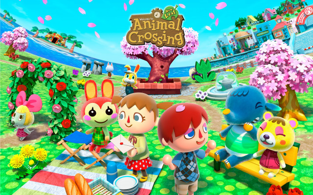 Animal crossing picnic table food free wallpaper - medium preview image