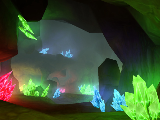 Cave colorful lights structure middle free wallpaper - medium preview image