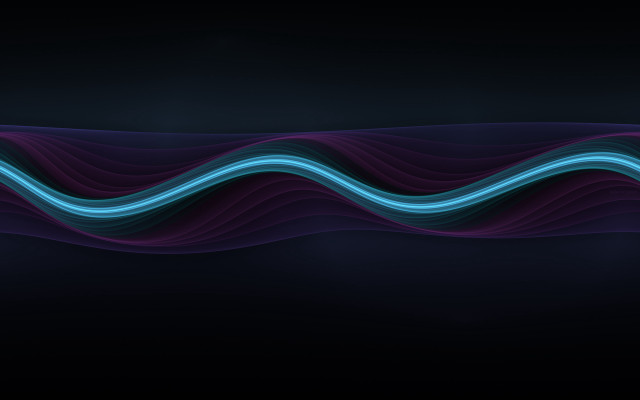 Dark background wavy lines blue free wallpaper - medium preview image