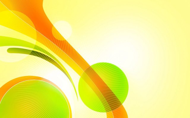 Green orange abstract circles lines free wallpaper - medium preview image