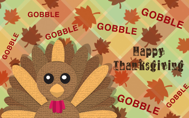Turkey bow gobble happy thanksgiving free wallpaper - medium preview image