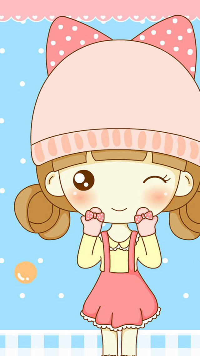 Girl pink dress pink hat free wallpaper - medium preview image