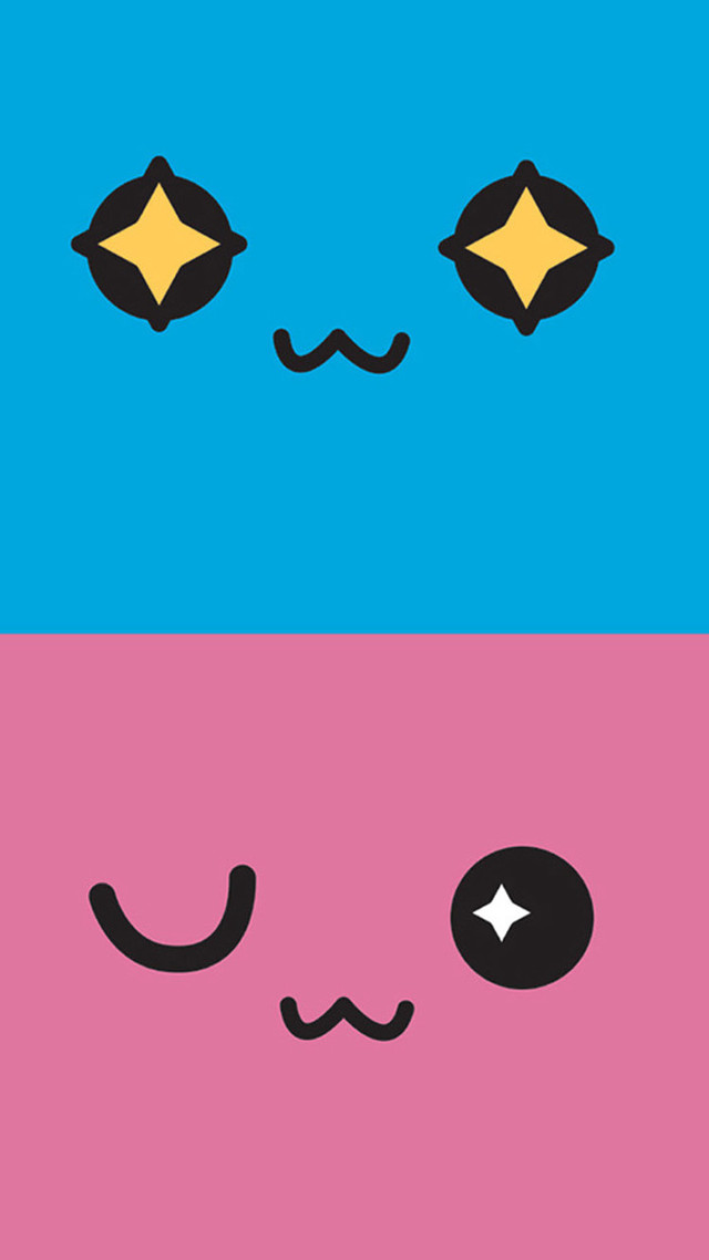 Colored boxes with faces and free wallpaper - medium preview image