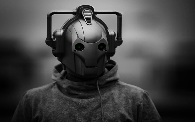 Man mask headphones microphone ear free wallpaper - medium preview image