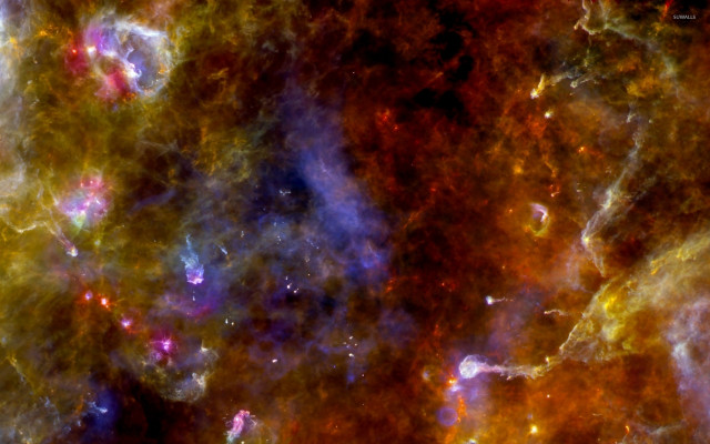 Colorful large star cluster space free wallpaper - medium preview image