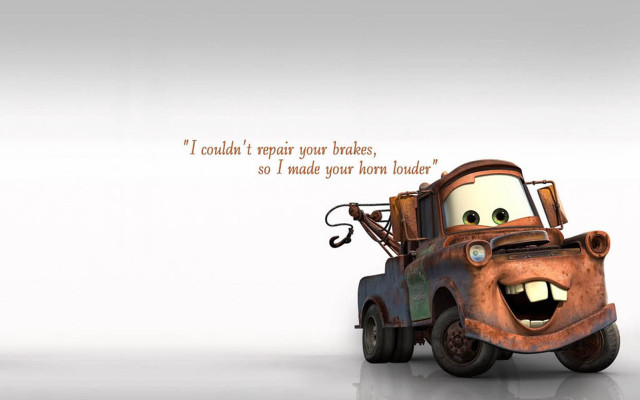 Cartoon character smiling holding sign free wallpaper - medium preview image