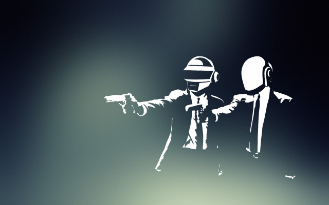 Man pointing gun robot helmet free wallpaper - medium preview image