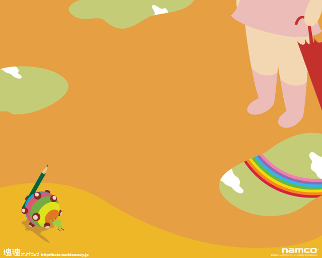 Child drawing rainbow umbrella person free wallpaper - medium preview image