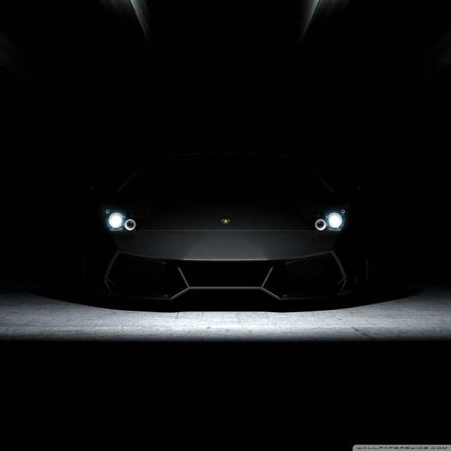 Black sports car dark room #9 free wallpaper - medium preview image