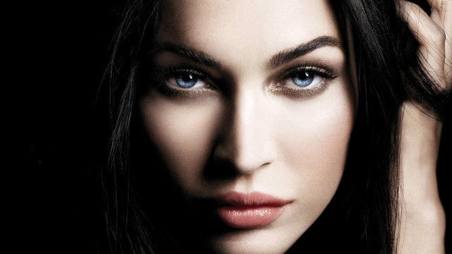 Woman blue eyes long hair #11 free wallpaper - medium preview image