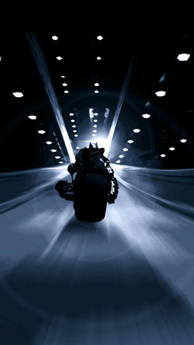Motorcycle tunnel ride person lights free wallpaper - medium preview image