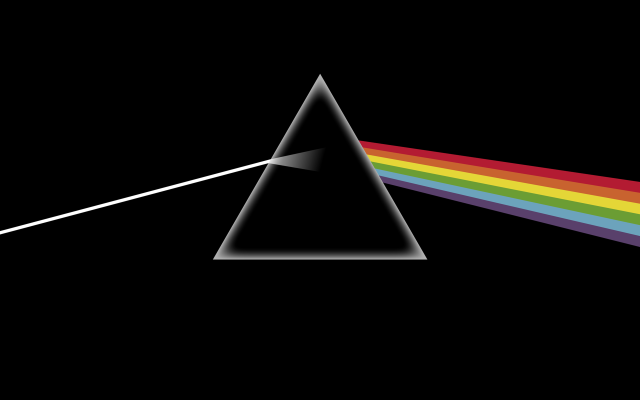 Dark side moon rainbow white #5 free wallpaper - medium preview image