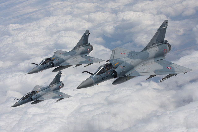 Fighter jets flying sky clouds #2 free wallpaper - medium preview image