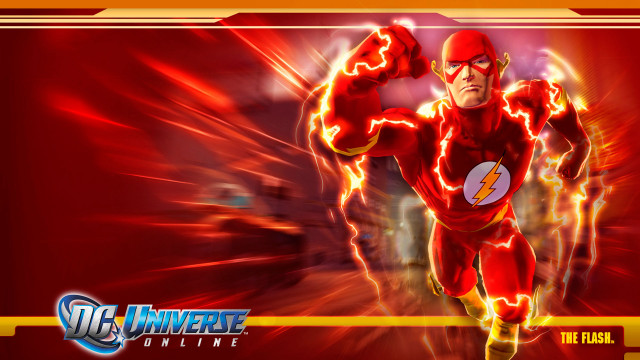 Man red flash suit running free wallpaper - medium preview image