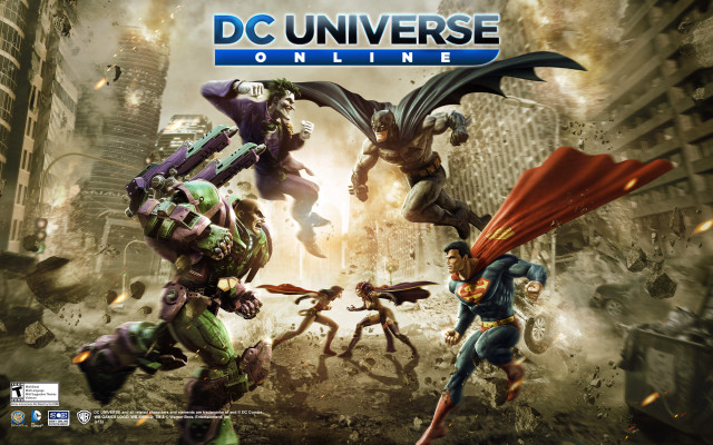 Dc universe online superheroes city free wallpaper - medium preview image