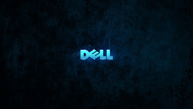 Dell logo dark blue glow free wallpaper - medium preview image