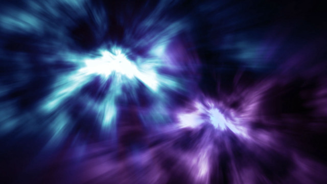 Blue purple starburst black background free wallpaper - medium preview image