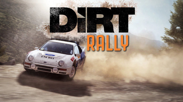 Dirt rally car driving trees free wallpaper - medium preview image