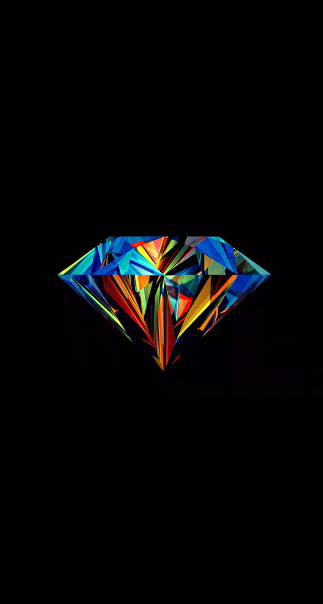 Colorful diamond black background image free wallpaper - medium preview image