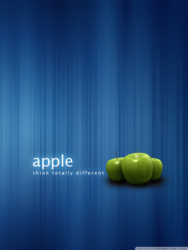 Blue green apple white apple free wallpaper - medium preview image