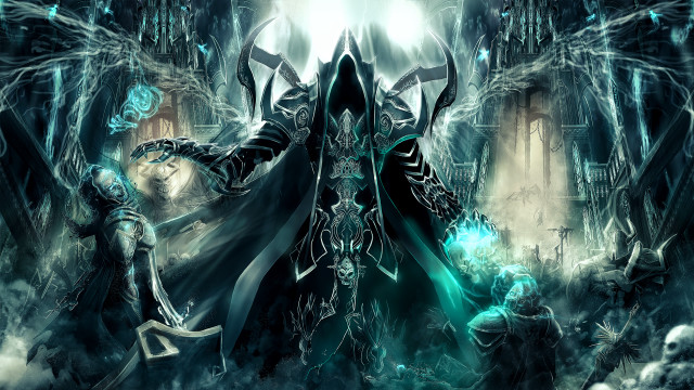 Man black suit sword demon free wallpaper - medium preview image